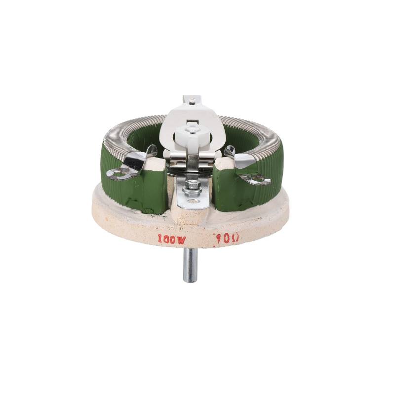 QUARKZMAN 100W 10 Ohm Keramik Ablagefach Variabler Widerstand x 1Stk Drahtgewickelte Potentiometer für Pumpen und Mischer [Grün Beige] von QUARKZMAN