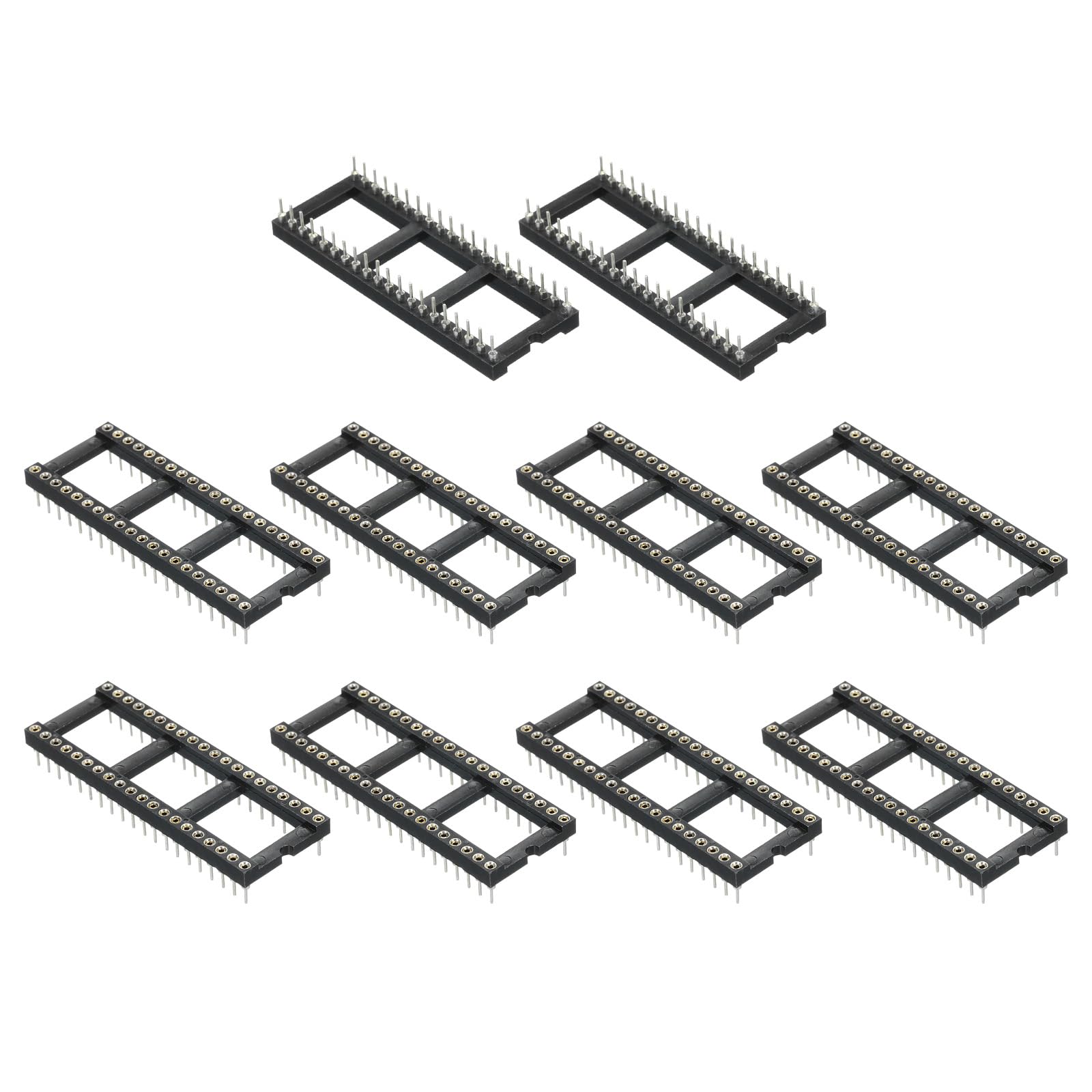 QUARKZMAN 2,54mm Rastermaß 40 Pins DIP-IC-Sockelstecker Zweireihig 15,2 Rastermaß Runde Pins Löten für Elektronik-Experiment DIY 20 Stk. QUARKZMAN 2,54mm Rastermaß 40 Pins DIP-IC-Sockelstecker Zweireihig 15,2 Rastermaß Runde Pins Löten für Elektronik-Experiment DIY 20 Stk. von QUARKZMAN
