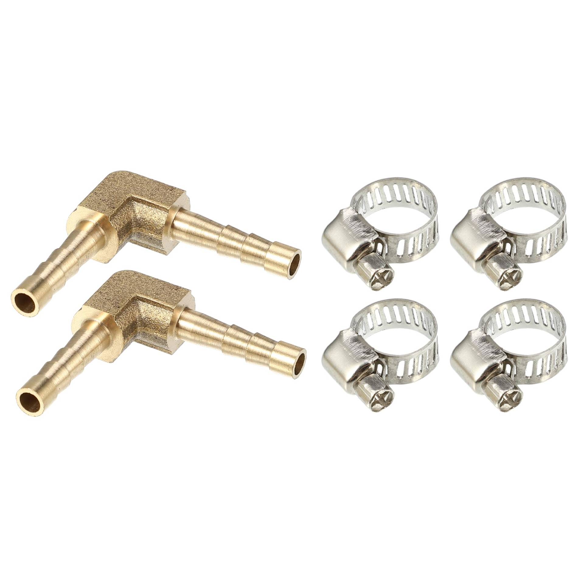 QUARKZMAN 2 Satz 4mm L Förmiger Schlauch Anschluss Messing mit Widerhaken und Klemmen QUARKZMAN 2 Satz 4mm L Förmiger Schlauch Anschluss Messing mit Widerhaken und Klemmen von QUARKZMAN