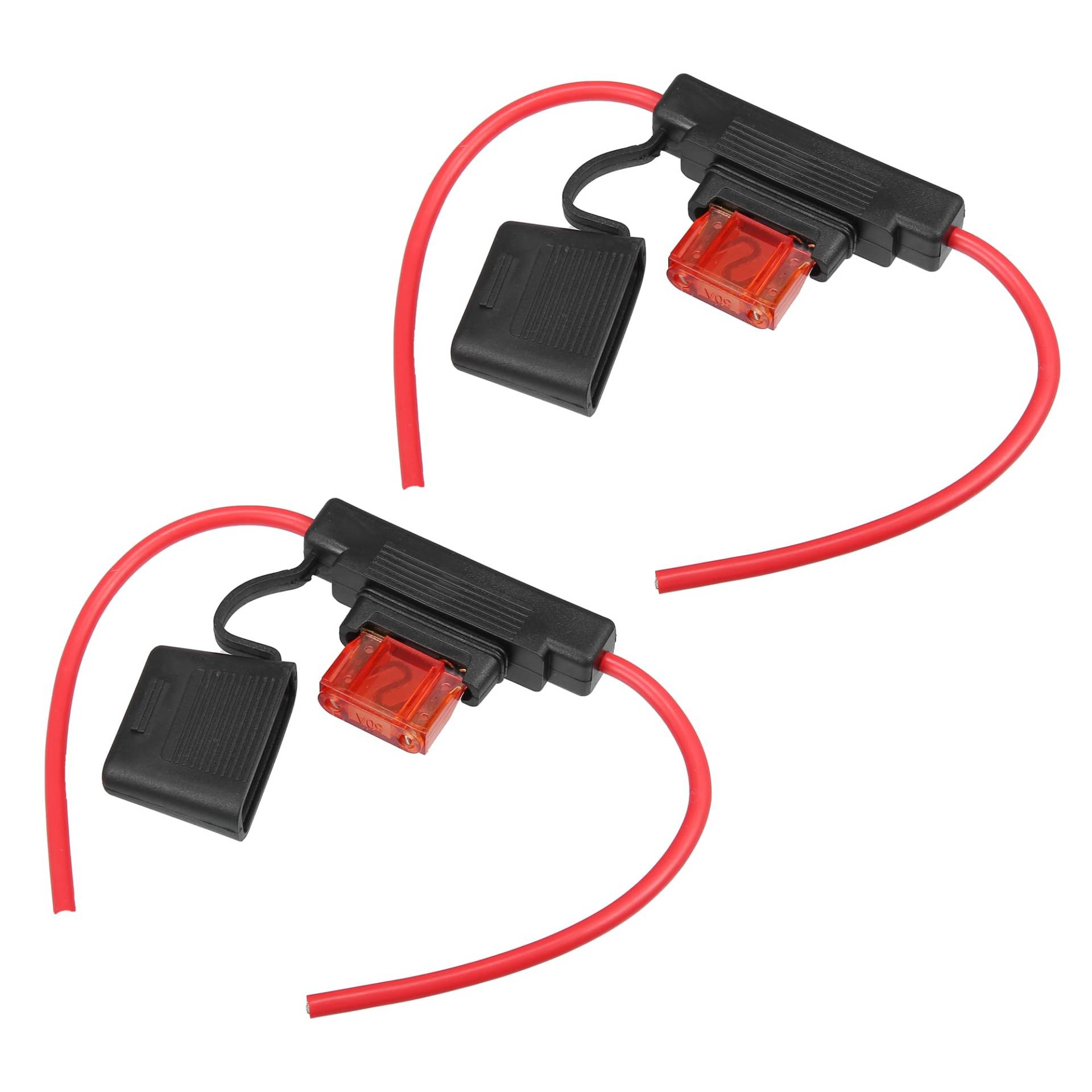 QUARKZMAN 2 Satz DC 12V 10AWG 10 Gauge ATC Inline Sicherungshalter mit 50A Sicherung QUARKZMAN 2 Satz DC 12V 10AWG 10 Gauge ATC Inline Sicherungshalter mit 50A Sicherung von QUARKZMAN
