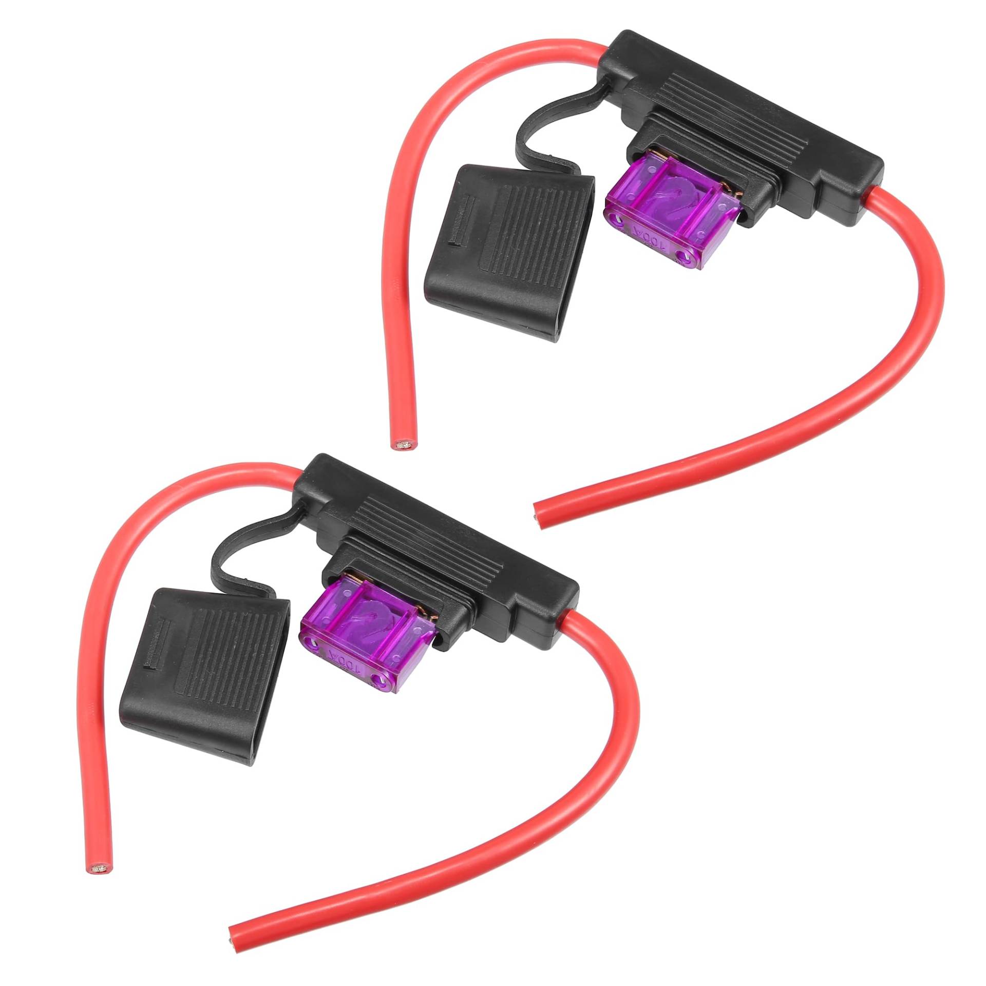 QUARKZMAN 2 Satz DC 12V 8 AWG 8 Gauge ATC Inline Sicherungshalter mit 100A Sicherung QUARKZMAN 2 Satz DC 12V 8 AWG 8 Gauge ATC Inline Sicherungshalter mit 100A Sicherung von QUARKZMAN
