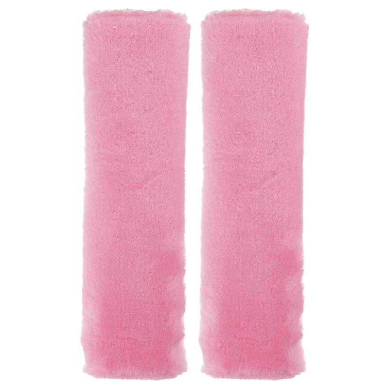 QUARKZMAN 2 Stück Autositzgurt-Pad Weiche Faser-Sicherheitsgurt-Schulterpolster Bequeme Fahrkissen Universal Autozubehör für Auto, Pink von QUARKZMAN