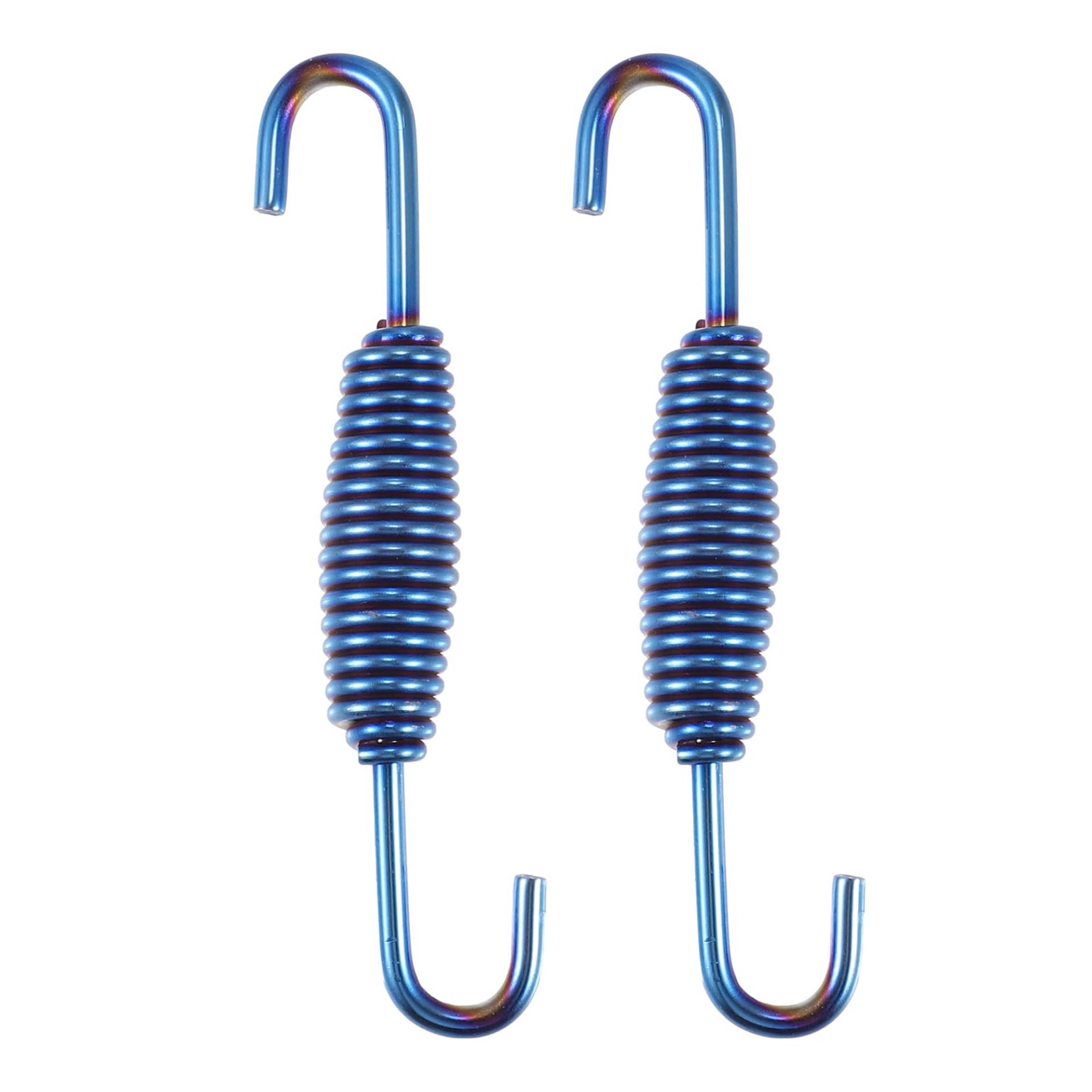 QUARKZMAN 2 Stück Motorrad Auspuff Feder Edelstahl Auspufffedern Schalldämpferfedern 68mm Blau QUARKZMAN 2 Stück Motorrad Auspuff Feder Edelstahl Auspufffedern Schalldämpferfedern 68mm Blau von QUARKZMAN