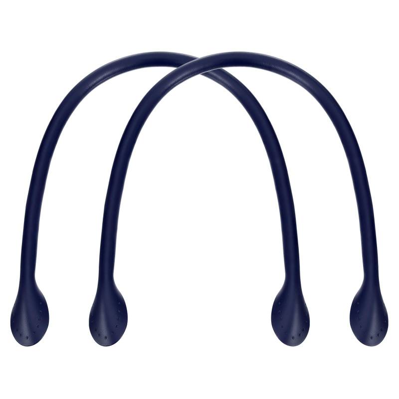 QUARKZMAN 24" Leder Handtasche Riemen mit Ohr Formig Ende Tasche Griff Ersatz für Geldbeutel Handtasche Brieftasche - Tief Blau von QUARKZMAN