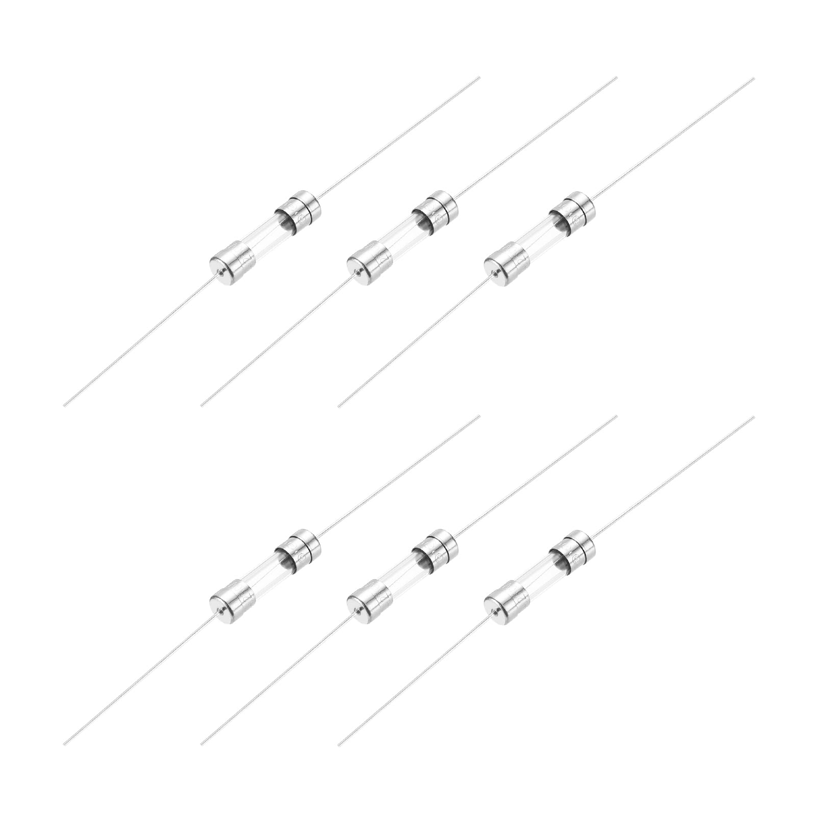 QUARKZMAN 2A 250V Glass Fuse 5x20mm Zeitverzögerungssicherung mit UL-gelistete Träge Sicherung für Haushaltsgeräte (Packung mit 6) von QUARKZMAN