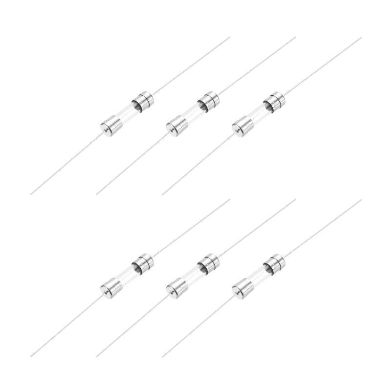 QUARKZMAN 2A 250V Glass Fuse 5x20mm Zeitverzögerungssicherung mit UL-gelistete Träge Sicherung für Haushaltsgeräte (Packung mit 6) von QUARKZMAN
