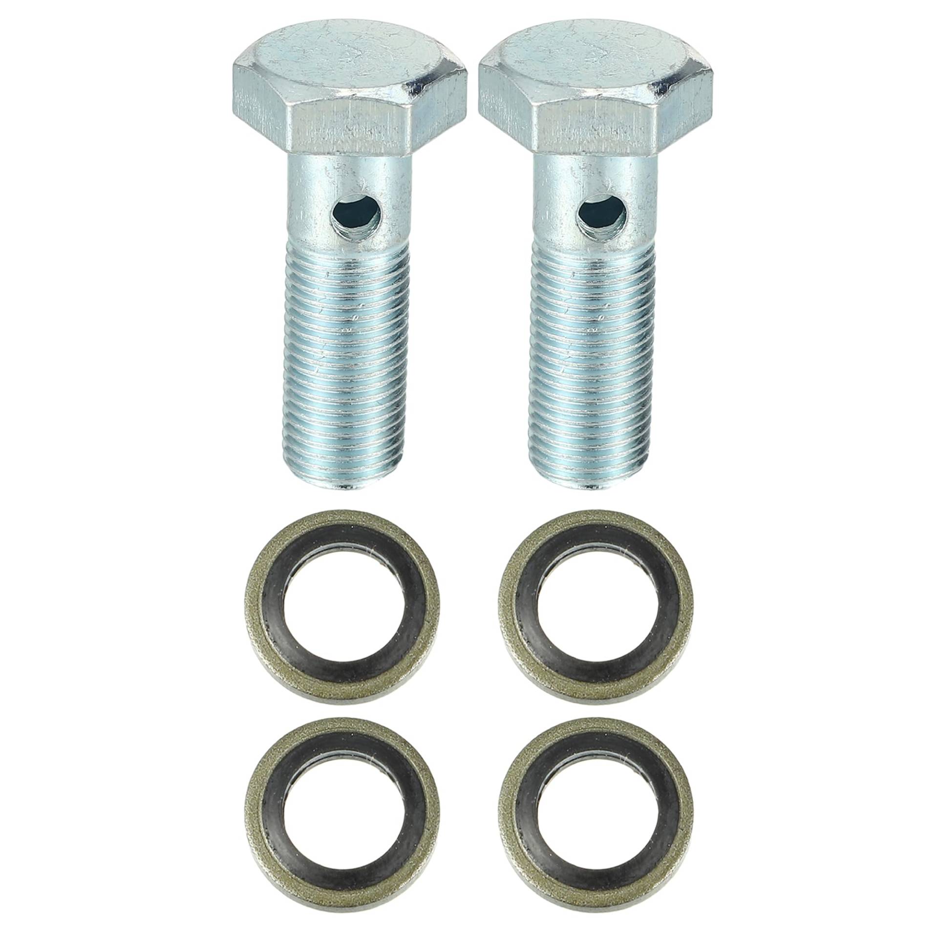 QUARKZMAN 2er Set Universal Auto Banjo-Bolzen Bremsadapter M10 x 1.0 QUARKZMAN 2er Set Universal Auto Banjo-Bolzen Bremsadapter M10 x 1.0 von QUARKZMAN