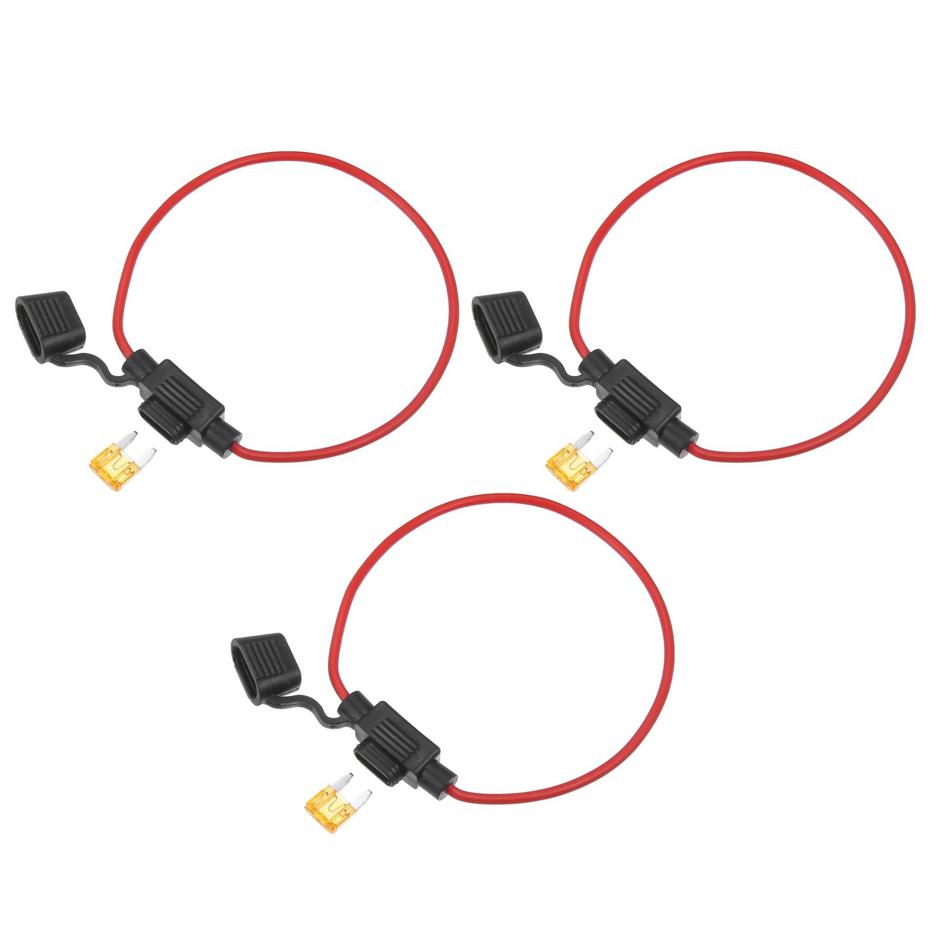 QUARKZMAN 3 Satz DC 12V 16AWG ATC Leitungshalter mit 5A-Mini-Sicherungen QUARKZMAN 3 Satz DC 12V 16AWG ATC Leitungshalter mit 5A-Mini-Sicherungen von QUARKZMAN