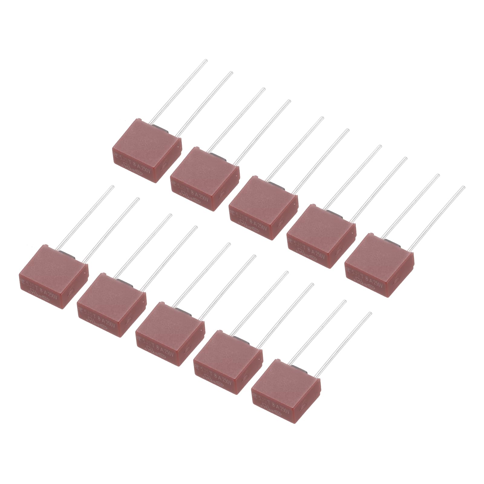 QUARKZMAN 30 Stück DIP Montierte Miniatur Quadrat Träge Mikro Sicherung Feinsicherungen Sortiment Schmelzsicherung für Elektronikteile PCB LCD Reparatur, T8A 8A 250V, Rot QUARKZMAN 30 Stück DIP Montierte Miniatur Quadrat Träge Mikro Sicherung Feinsicherungen Sortiment Schmelzsicherung für Elektronikteile PCB LCD Reparatur, T8A 8A 250V, Rot von QUARKZMAN