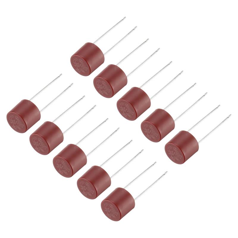 QUARKZMAN 30 Stück Miniaturzylinder Sicherung DIP Montierte Miniatur Runde Träge Feinsicherungen Sortiment Mikro Sicherung für Elektronikteile PCB LCD Reparatur, 1,6A 250V, Rot von QUARKZMAN