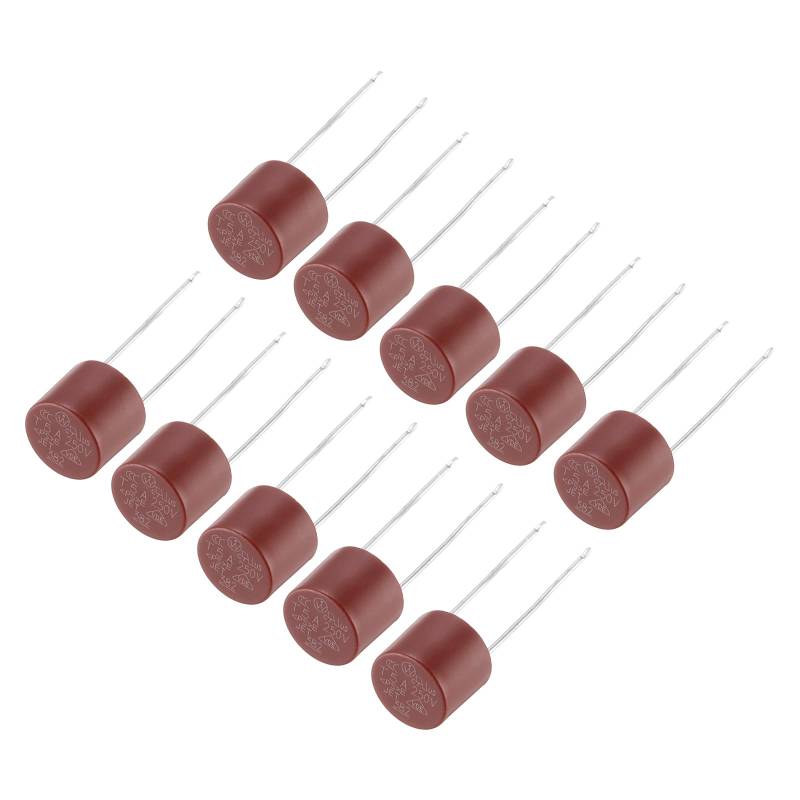 QUARKZMAN 30 Stück Miniaturzylinder Sicherung DIP Montierte Miniatur Runde Träge Feinsicherungen Sortiment Mikro Sicherung für Elektronikteile PCB LCD Reparatur, T5A 5A 250V, Rot von QUARKZMAN