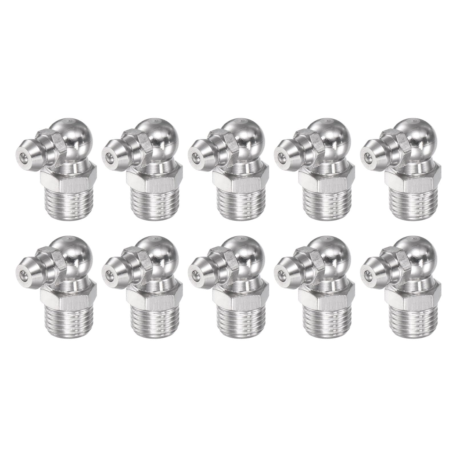 QUARKZMAN 304 Edelstahl 90 Grad Schmiernippel M10 x 1mm Gewinde Hydraulik Schmiernippel Zubehör, 10 Stück QUARKZMAN 304 Edelstahl 90 Grad Schmiernippel M10 x 1mm Gewinde Hydraulik Schmiernippel Zubehör, 10 Stück von QUARKZMAN