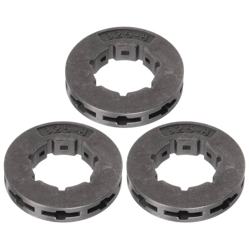 QUARKZMAN 3Stk Kettenrad Kante 325-8 19mm Standard für Meiste Kettensägen Grau von QUARKZMAN