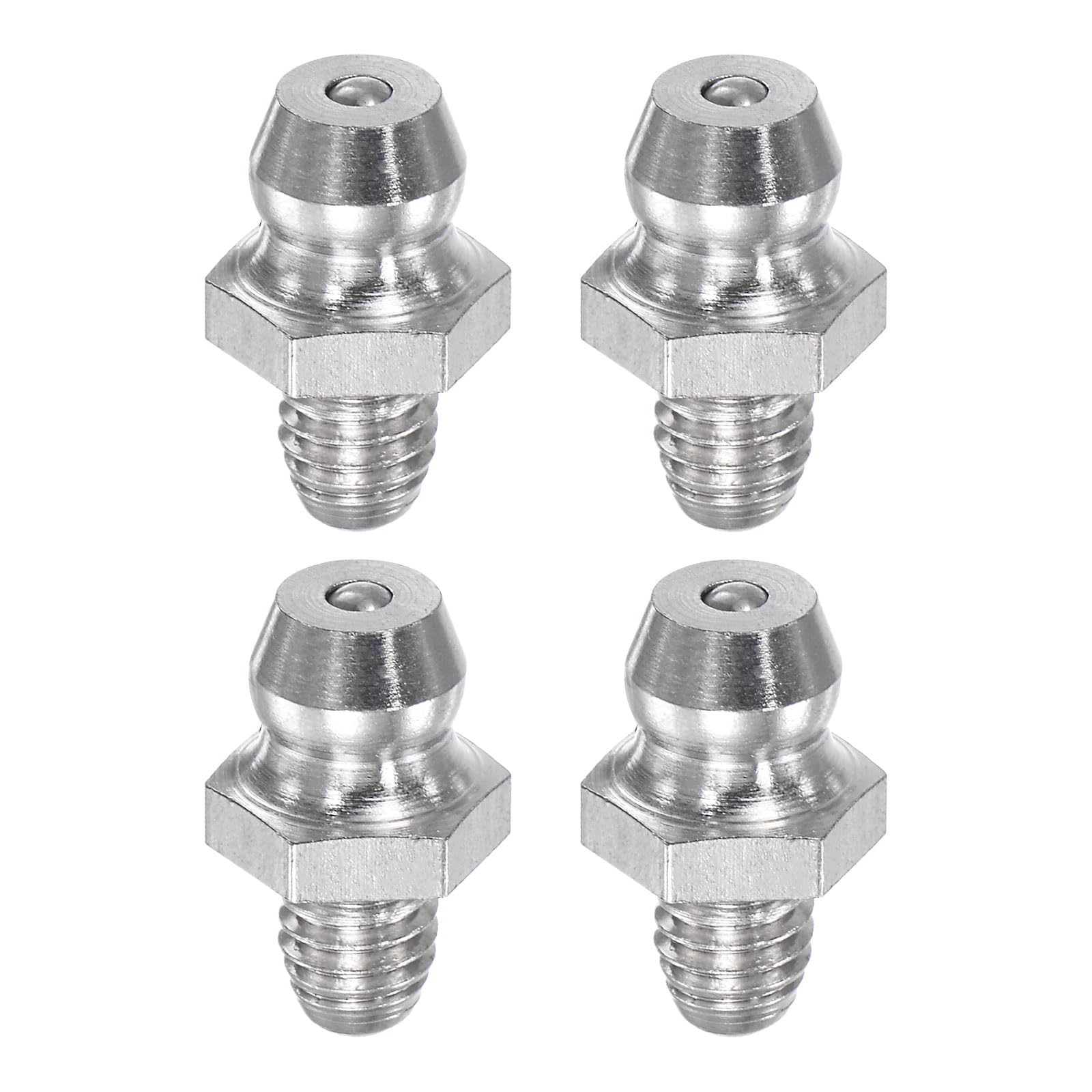 QUARKZMAN 4 Stück Metrische Edelstahl Gerade Schmiernippel M5 x 0,8mm Gewinde Hydraulik Schmiernippel Zubehör QUARKZMAN 4 Stück Metrische Edelstahl Gerade Schmiernippel M5 x 0,8mm Gewinde Hydraulik Schmiernippel Zubehör von QUARKZMAN