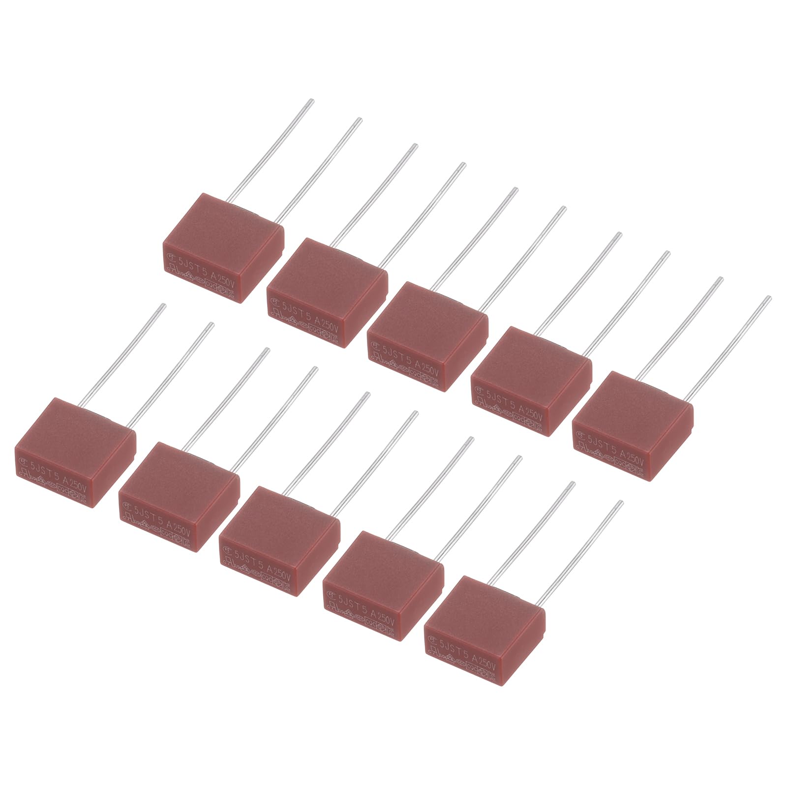 QUARKZMAN 50 Stück DIP Montierte Miniatur Quadrat Träge Mikro Sicherung Feinsicherungen Sortiment Schmelzsicherung für Elektronikteile PCB LCD Reparatur, T5A 5A 250V, Rot QUARKZMAN 50 Stück DIP Montierte Miniatur Quadrat Träge Mikro Sicherung Feinsicherungen Sortiment Schmelzsicherung für Elektronikteile PCB LCD Reparatur, T5A 5A 250V, Rot von QUARKZMAN
