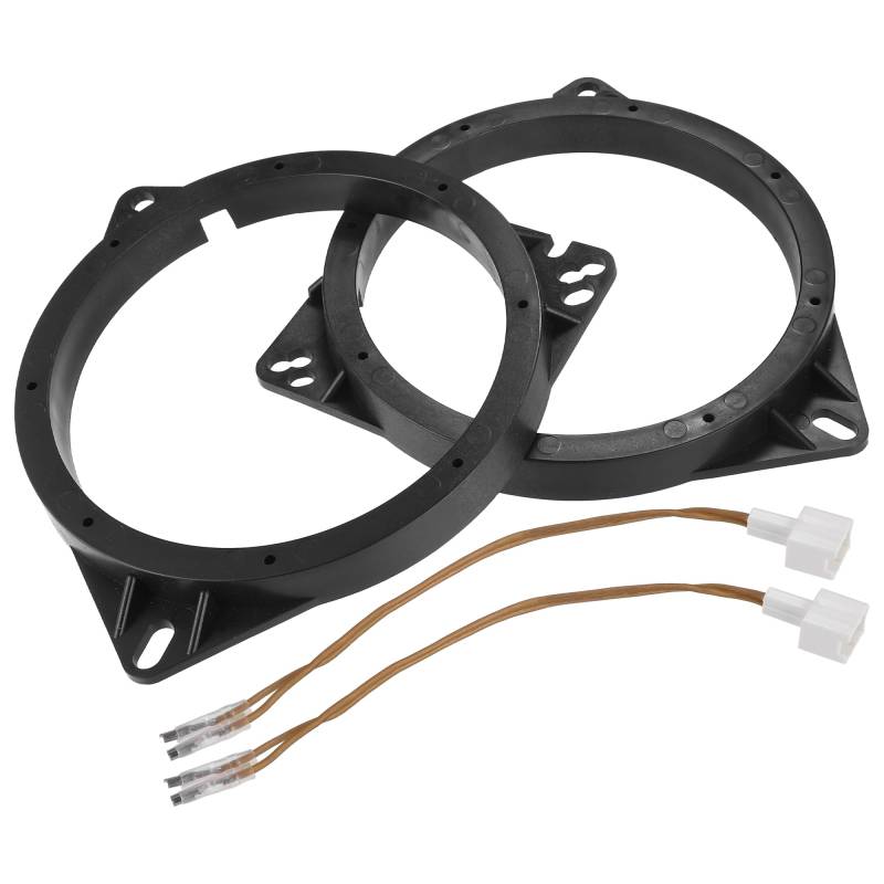 QUARKZMAN 6.5" Lautsprecher Adapter Distanz Ring mit Kabel Kombination für Toyota von QUARKZMAN