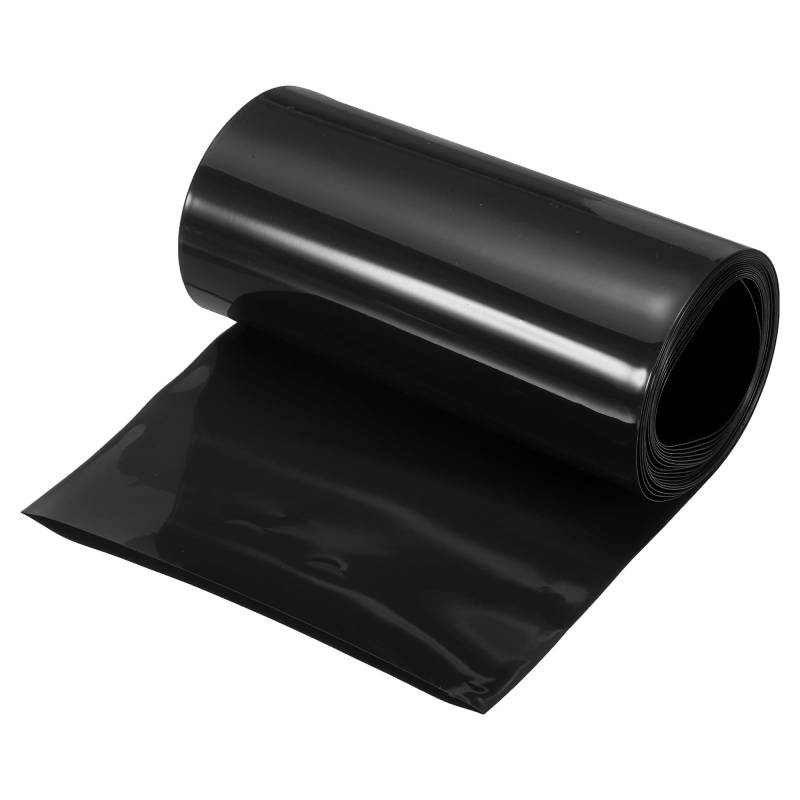 QUARKZMAN Schrumpfschlauch Wasserdicht, Batterien Schrumpfschläuche PVC Ummantelung 63mm x 100mm x 2.5m（D x Flachbreite x Gesamtlänge) Gute Kabel Isolierung für Elektrische, Schwarz von QUARKZMAN