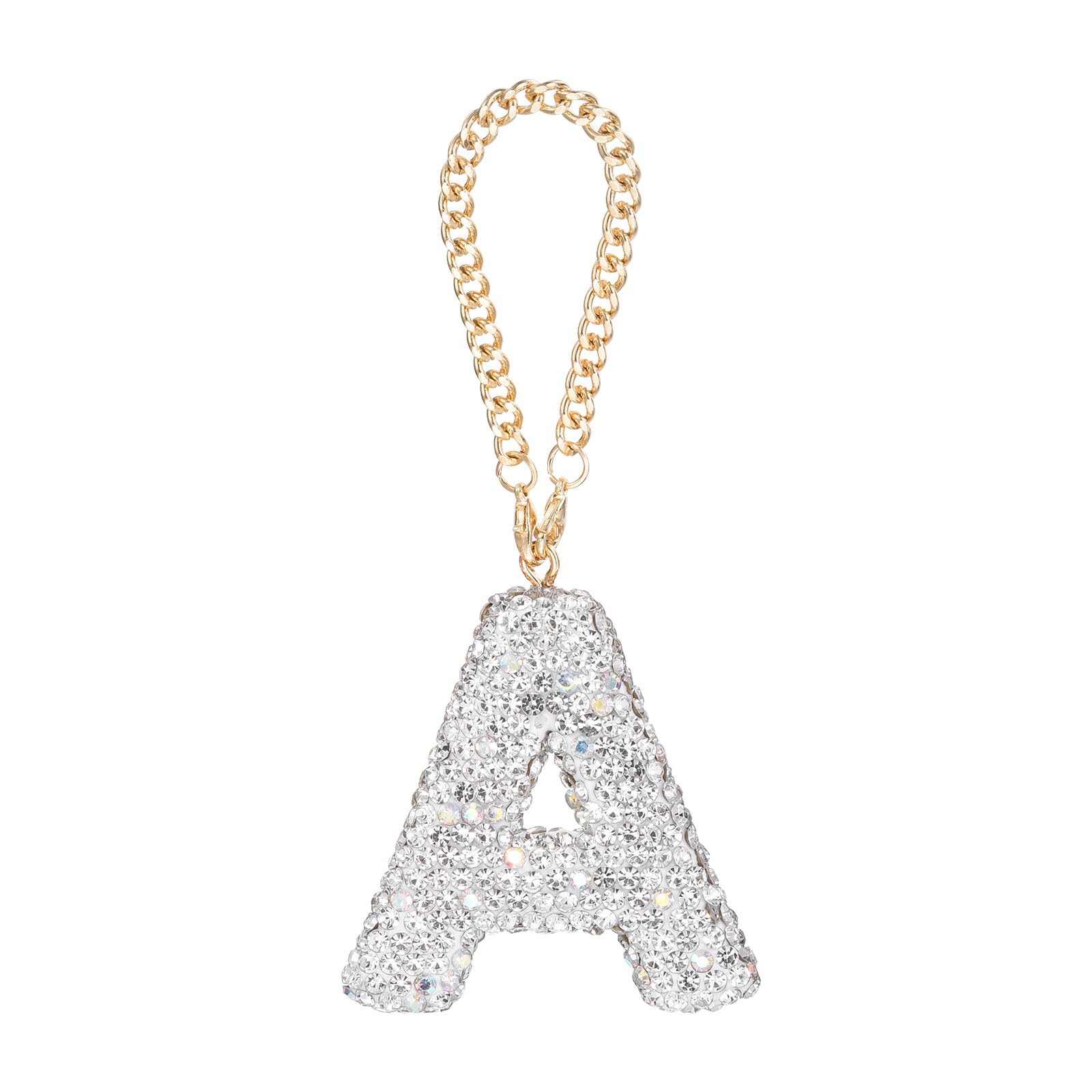 QUARKZMAN Bling Auto Buchstabenanhänger, Initial A Buchstabe Innenraum Auto Rückspiegel Dekoration Hängende Kristallornamente für Frauen Taschen Wasserbecher DIY Handwerk, Weiß QUARKZMAN Bling Auto Buchstabenanhänger, Initial A Buchstabe Innenraum Auto Rückspiegel Dekoration Hängende Kristallornamente für Frauen Taschen Wasserbecher DIY Handwerk, Weiß von QUARKZMAN