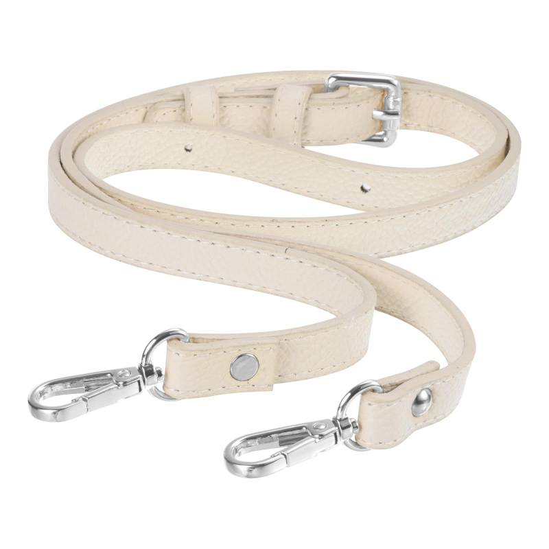 QUARKZMAN Leder Geldbörse Riemen Leder Einstellbar Ersatz Riemen für Schulter Tasche Handtasche Geldbörse 0.6" Breite 41-51" Lang (Beige) von QUARKZMAN