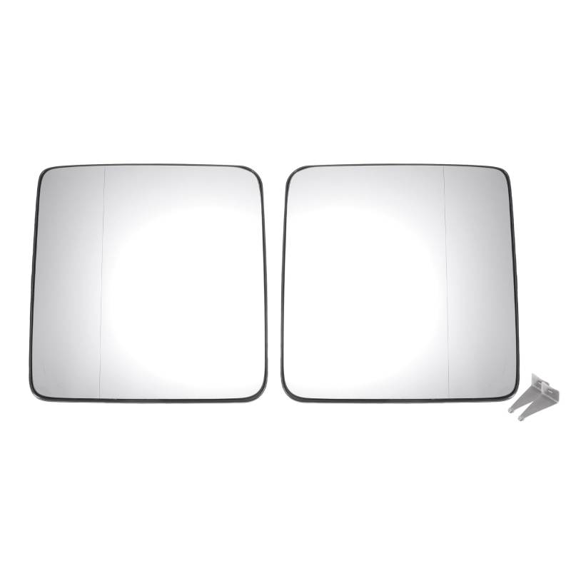 QUARKZMAN Paar Auto-Rückspiegelglas-Ersatz links rechts mit Heizung und Befestigungsplatte für Jeep Wrangler JK 2018 für Jeep Wrangler 2011-2017 von QUARKZMAN