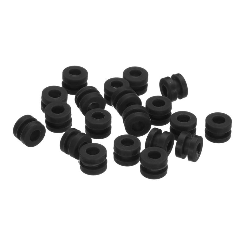 QUARKZMAN RC Schwingungsdämpfung Gummi Bälle RC Gummi Bälle für RC F4 F7 Flugregler Gimbal M3x4.6mm Stoßdämpfung Bälle RC Modelle Basteln Drohnen Zubehör(Schwarz) Pack von 20 von QUARKZMAN