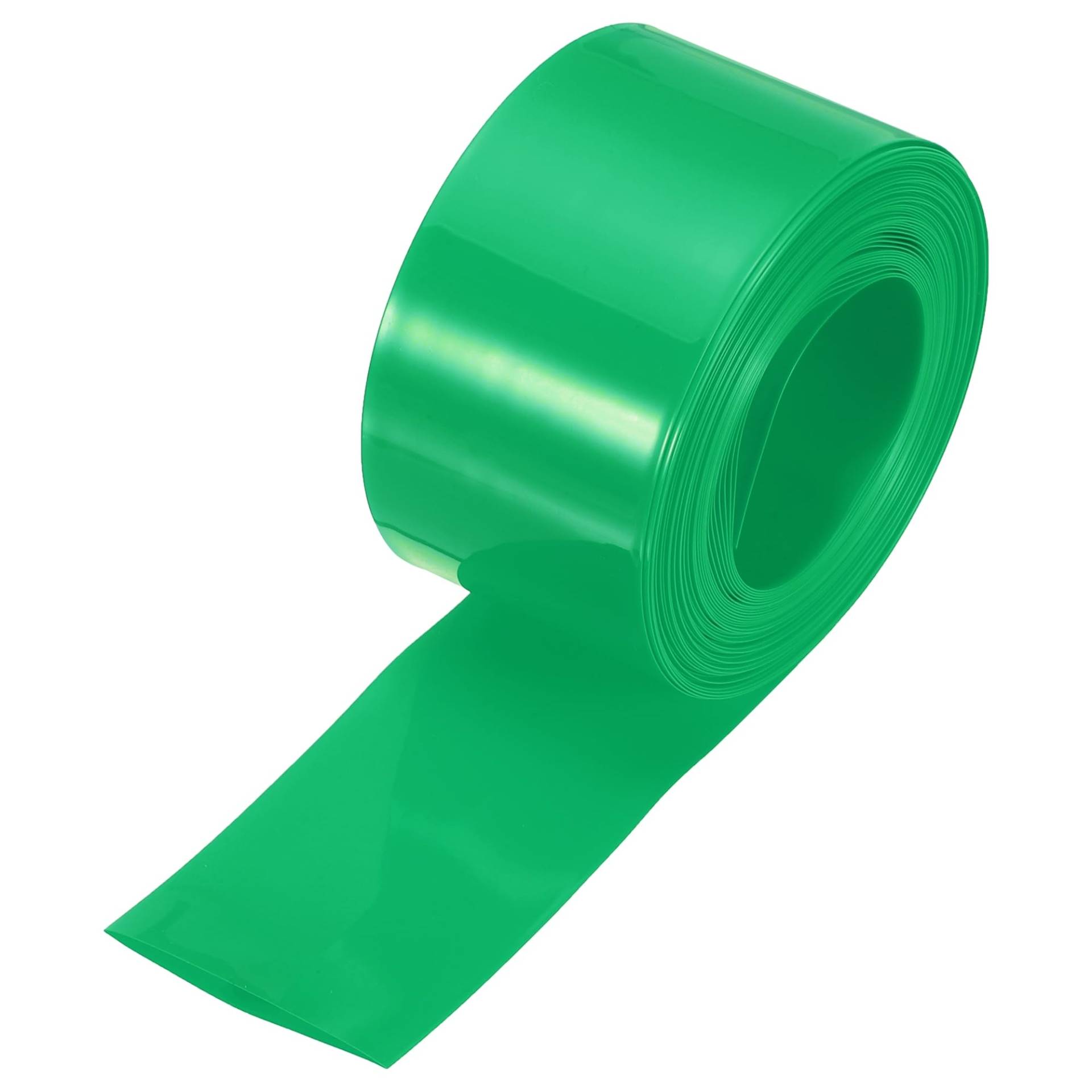 QUARKZMAN Schrumpfschlauch Wasserdicht, Batterien Schrumpfschläuche PVC Ummantelung 25mm x 40mm x 8m（Durchmesser x Flachbreite x Gesamtlänge) Gute Kabel Isolierung für Elektrische, Grün von QUARKZMAN