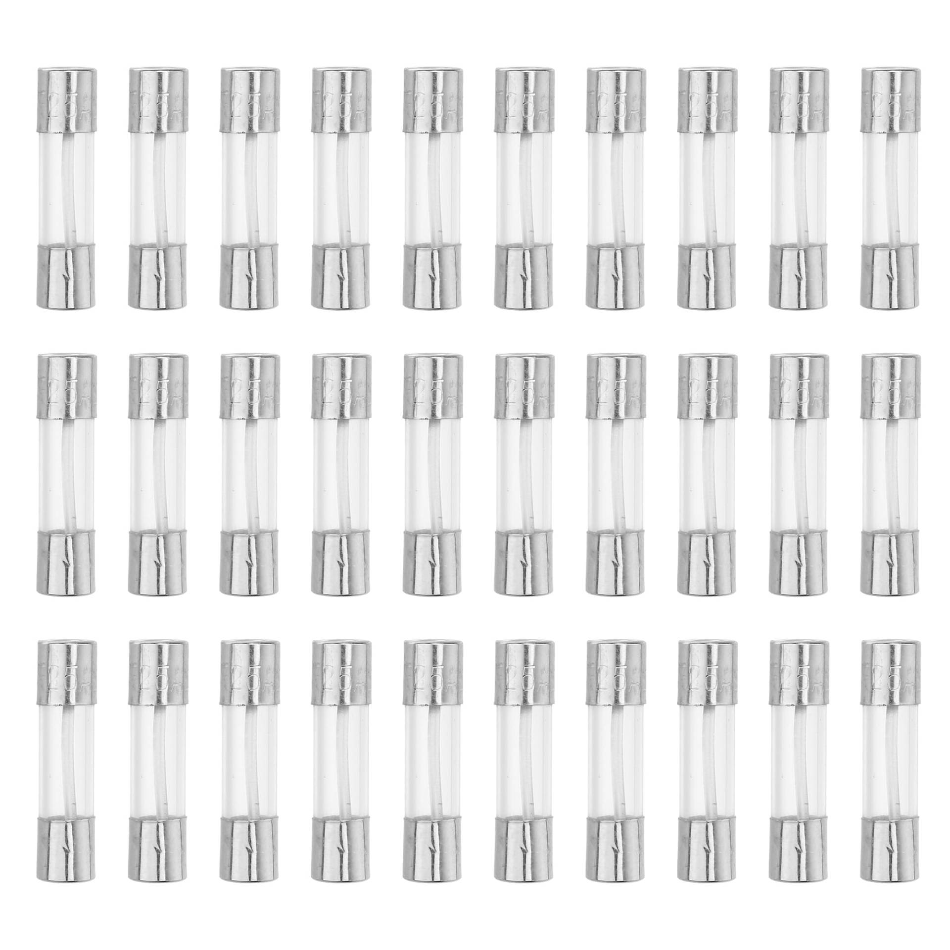 QUARKZMAN Sicherungen 25A Feinsicherung 250V Schnelle Glas Sicherung Kit Glasrohrsicherung 5x20mm von QUARKZMAN