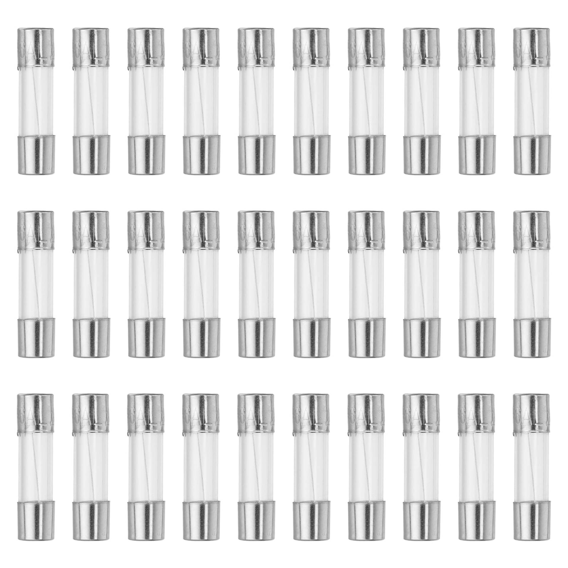 QUARKZMAN Sicherungen 6A Feinsicherung 250V Schnelle Glas Sicherung Kit Glasrohrsicherung 5x20mm von QUARKZMAN