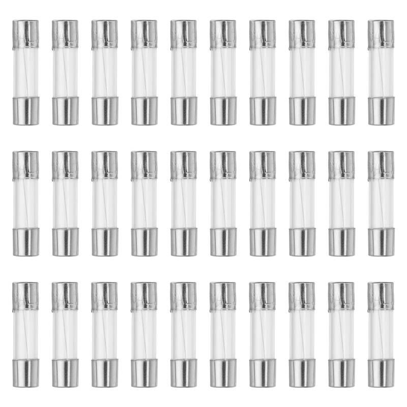 QUARKZMAN Sicherungen 6A Feinsicherung 250V Schnelle Glas Sicherung Kit Glasrohrsicherung 5x20mm von QUARKZMAN