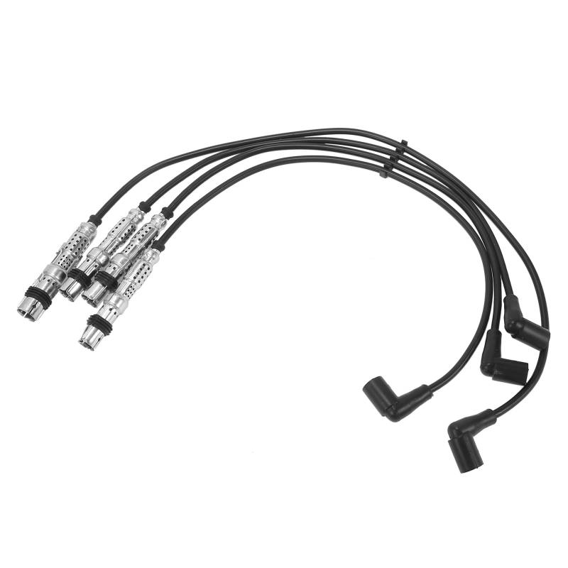 QUARKZMAN Zündkabelsatz Zündungskabel für VW Polo CLASSIC 60 1.4 (1995-2006) 44kW, für VW Polo Schragheck 1.4 (1999-2001) 44kW 030905430Q - Packung mit 4 von QUARKZMAN