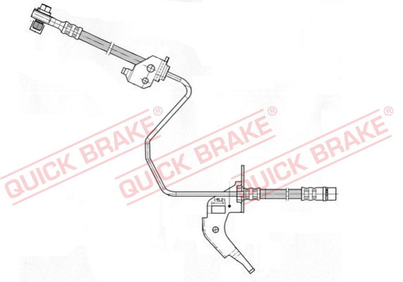 Bremsschlauch Hinterachse rechts QUICK BRAKE 59.959X Bremsschlauch Hinterachse rechts QUICK BRAKE 59.959X von QUICK BRAKE