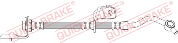 Bremsschlauch Vorderachse links QUICK BRAKE 50.719 Bremsschlauch Vorderachse links QUICK BRAKE 50.719 von QUICK BRAKE