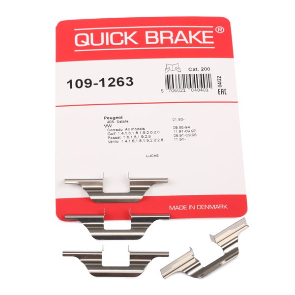 QUICK BRAKE Zubehörsatz, Scheibenbremsbelag VW,FORD,SKODA 109-1263 von QUICK BRAKE