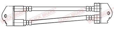 Quick Brake Bremsschlauch [Hersteller-Nr. 25.009] für Ford von QUICK BRAKE