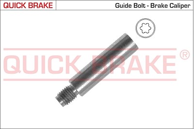 Quick Brake Führungsbolzen, Bremssattel [Hersteller-Nr. 11201] für Alfa Romeo, Audi, BMW, Cadillac, Chevrolet, Chrysler, Citroën, Cupra, Dacia, Daewoo von QUICK BRAKE