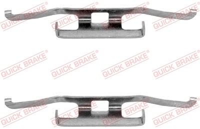 Quick Brake Montagesatz Bremsbeläge Scheibenbremse hinten [Hersteller-Nr. 109-1098] für BMW, Saab von QUICK BRAKE