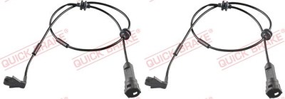 Quick Brake Warnkontaktsatz für Achse, Bremsbelag [Hersteller-Nr. WS0157A] für Opel, Vauxhall von QUICK BRAKE