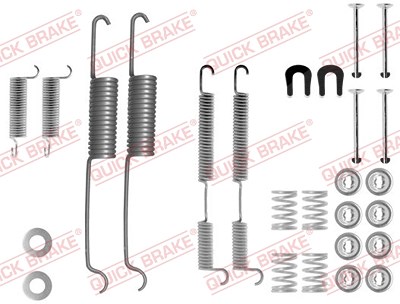 Quick Brake Zubehörsatz, Bremsbacken [Hersteller-Nr. 105-0518] für Daewoo, Ford, Hyundai, Isuzu, Nissan, Renault, Toyota von QUICK BRAKE
