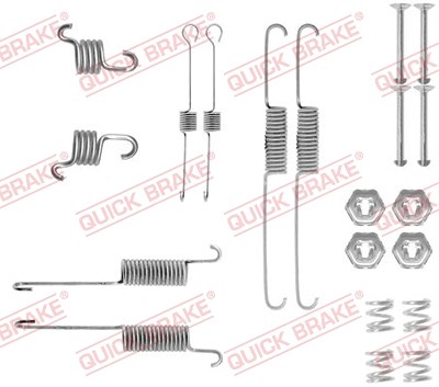 Quick Brake Zubehörsatz, Bremsbacken [Hersteller-Nr. 105-0809] für Ford von QUICK BRAKE