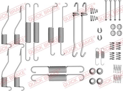 Quick Brake Zubehörsatz, Bremsbacken [Hersteller-Nr. 105-0852] für Mazda von QUICK BRAKE