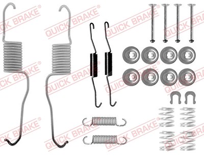 Quick Brake Zubehörsatz, Bremsbacken [Hersteller-Nr. 105-0886] für Toyota von QUICK BRAKE