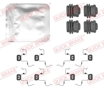 Quick Brake Zubehörsatz, Scheibenbremsbelag [Hersteller-Nr. 109-0156] für Citroën, Ds, Mazda, Mercedes-Benz, Opel, Peugeot, Toyota von QUICK BRAKE