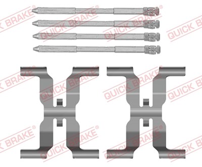 Quick Brake Zubehörsatz, Scheibenbremsbelag [Hersteller-Nr. 109-0166] für Jaguar, Land Rover, Nissan von QUICK BRAKE