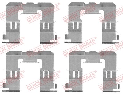 Quick Brake Zubehörsatz, Scheibenbremsbelag [Hersteller-Nr. 109-1721] für Nissan von QUICK BRAKE