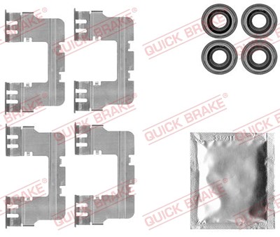 Quick Brake Zubehörsatz, Scheibenbremsbelag [Hersteller-Nr. 109-1785] für Chrysler, Lancia von QUICK BRAKE