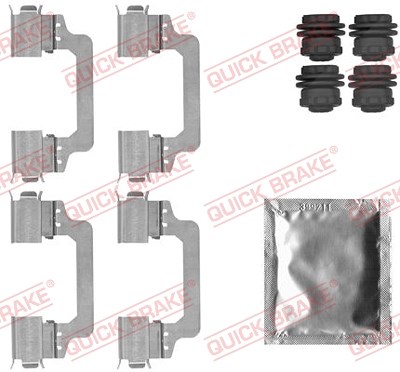 Quick Brake Zubehörsatz, Scheibenbremsbelag [Hersteller-Nr. 109-1821] für Land Rover von QUICK BRAKE