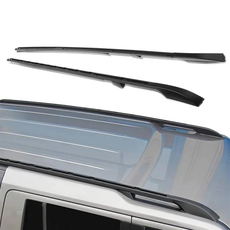 QUIOLE Dachträger Für Land Für Rover LR3 LR4 2005–2016, Paar Anschraubbare Aluminium-Dachträger, Seitenschiene, Dachreling, Ersatz Relingträger von QUIOLE