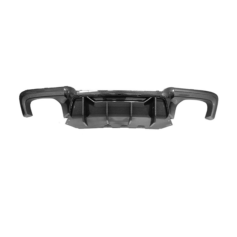 QUNINE Auto Heckschürze Lippe Diffusor für BMW 5 Series F10/F18, Lippe Spoiler Heckdiffusor Heckspoiler Stoßstange Schützen Abdeckung Zubehör,3 Carbon Fiber Texture von QUNINE