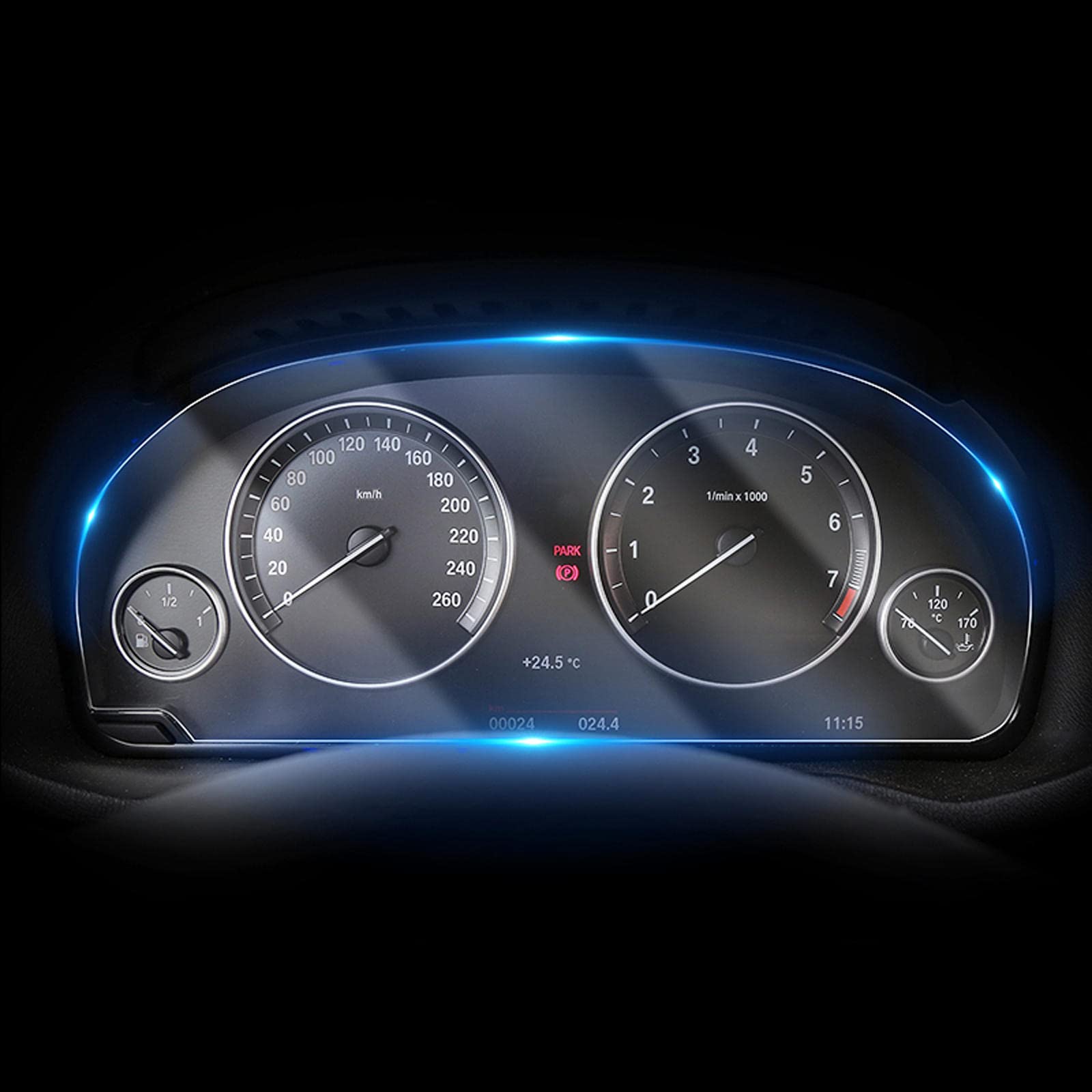 QUNINE Für BMW F10 F11 F07 Serie 5 2011-2017 Innenverkleidung Werkzeugmembran LCD-Bildschirm Dünne Schutzschicht Anti-Kratzer von QUNINE
