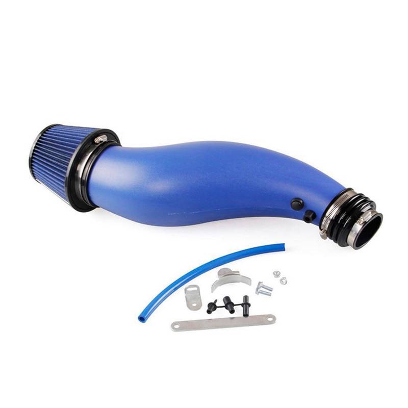 Lufteinlässe Für Civic 1992-2000 EK EG Auto Air Intake Rohr Luftfilter Ansaugrohr Schwarz Rot Blau Real Carbon Ansaugrohr(Blau) von QUTBAG